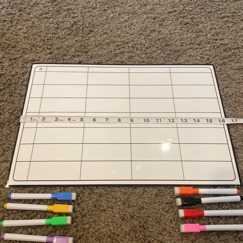 Used Once Magnetic Dry Erase Agenda